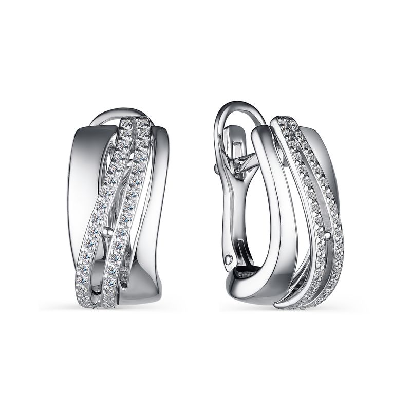 

Серьги из серебра с фианитом АЛЬКОР 02-2207_00КЦ-00, 02-2207_00КЦ-00