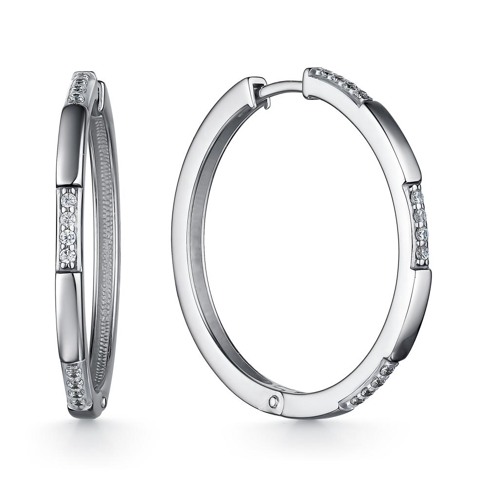 

Серьги из серебра с фианитом АЛЬКОР 02-2287_00КЦ-00, 02-2287_00КЦ-00
