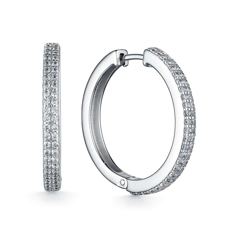 

Серьги из серебра с фианитом АЛЬКОР 02-2286_00КЦ-00, 02-2286_00КЦ-00