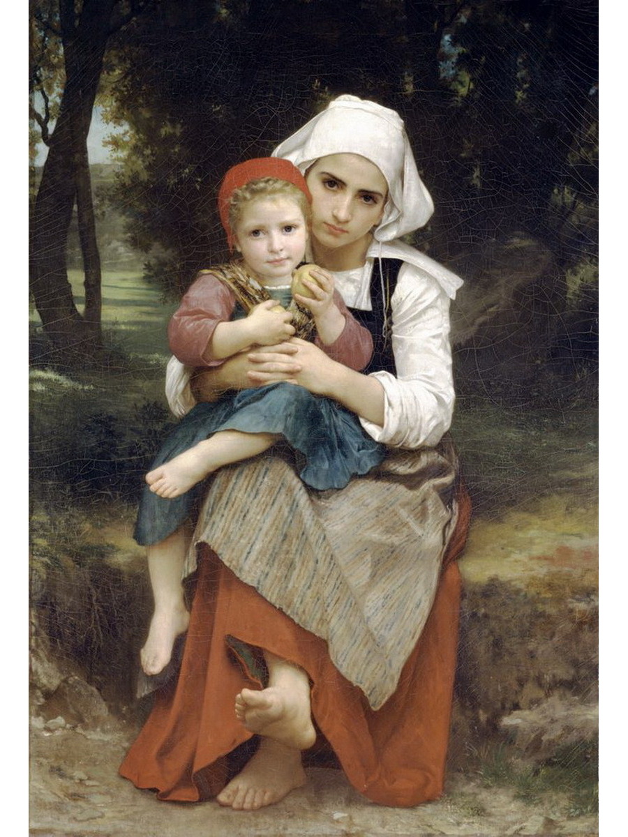 

Постер DRABS A3 Бугеро Адольф Вильям Breton brother and sister