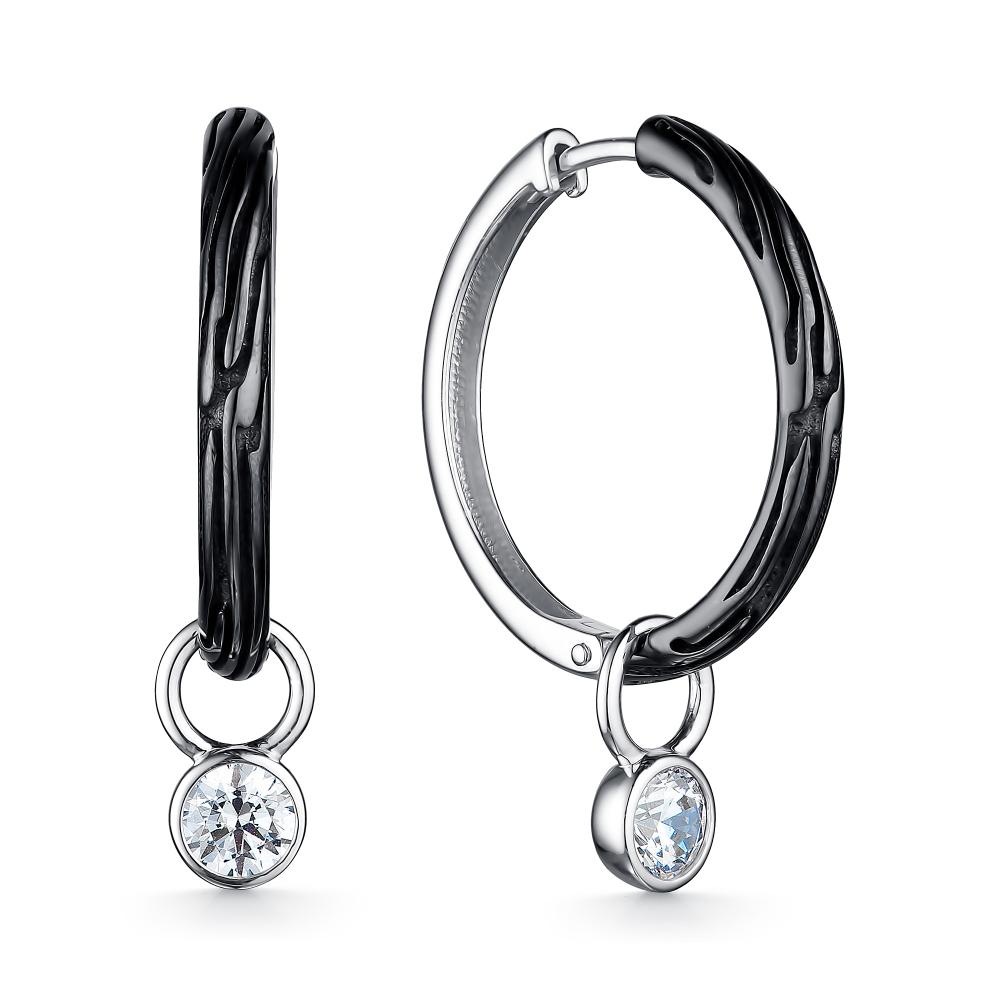 

Серьги из серебра со Swarovski АЛЬКОР 02-2466_00СВ-07, 02-2466_00СВ-07