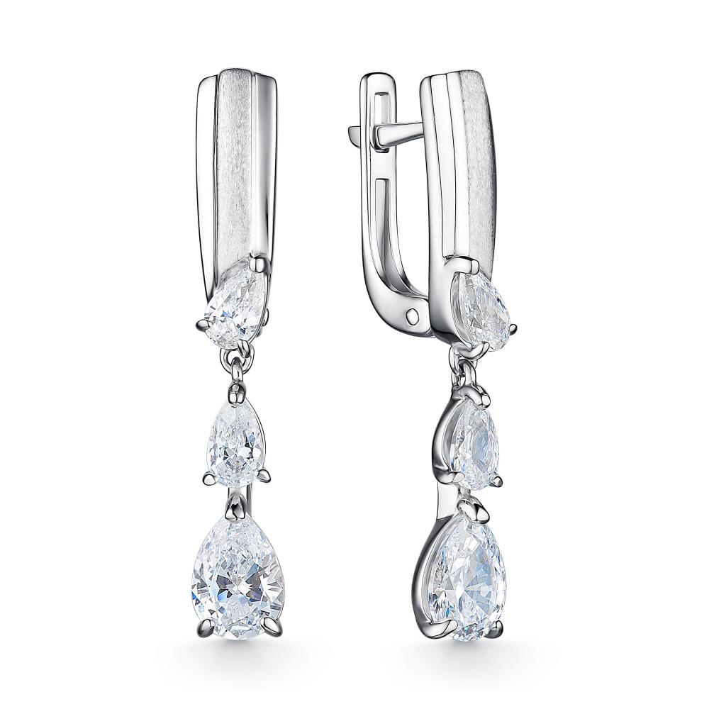 

Серьги из серебра со Swarovski АЛЬКОР 02-2457_00СВ-00, 02-2457_00СВ-00