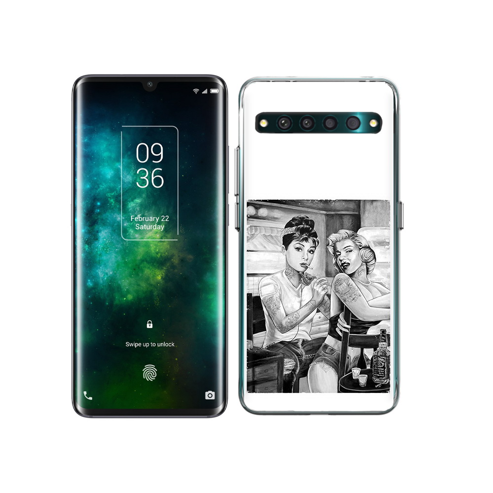 

Чехол MyPads Tocco для TCL 10 Pro тату мастер, Прозрачный, Tocco