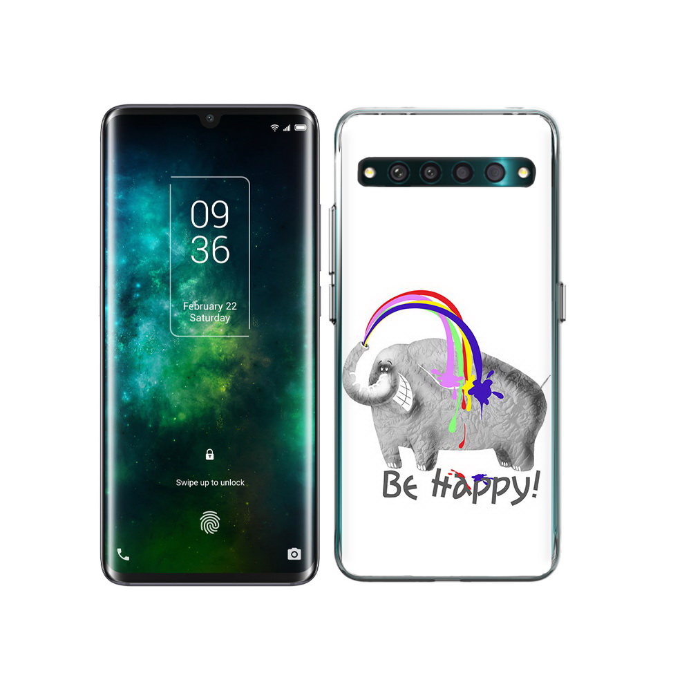 

Чехол MyPads Tocco для TCL 10 Pro счастливый слон, Прозрачный, Tocco