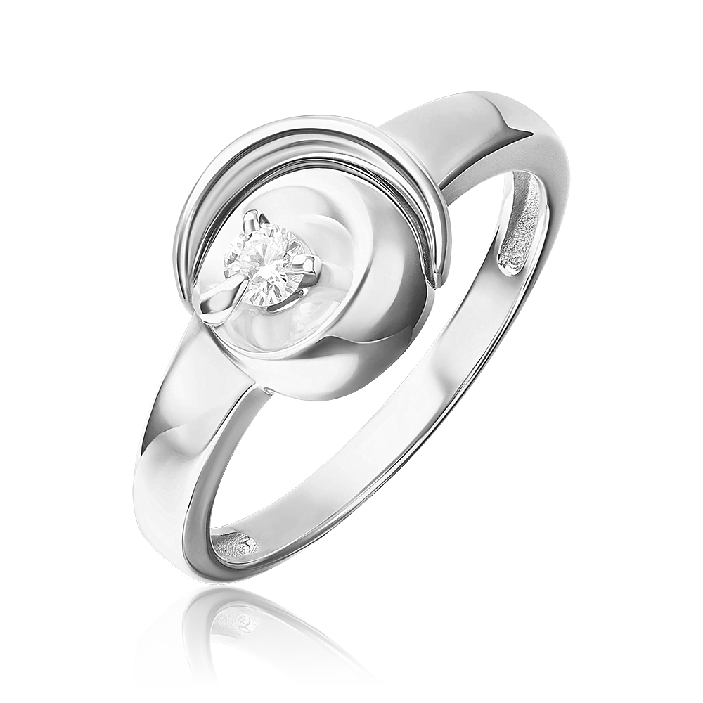 

Кольцо из белого золота р. , PLATINA jewelry 01-5752-00-101-1120, бриллиант, 01-5752-00-101-1120