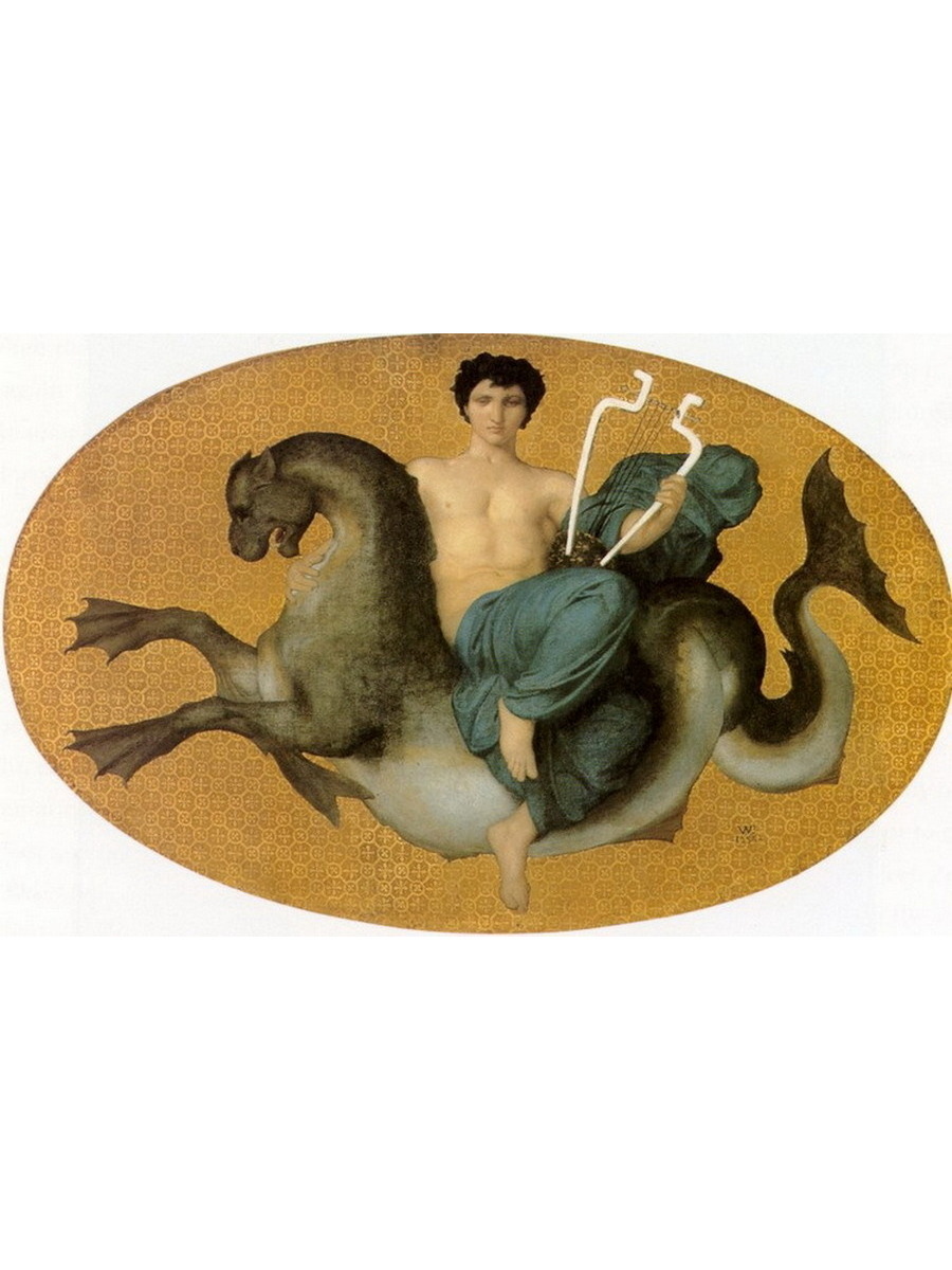 

Постер DRABS A3 Бугеро Адольф Вильям Arion on a sea horse