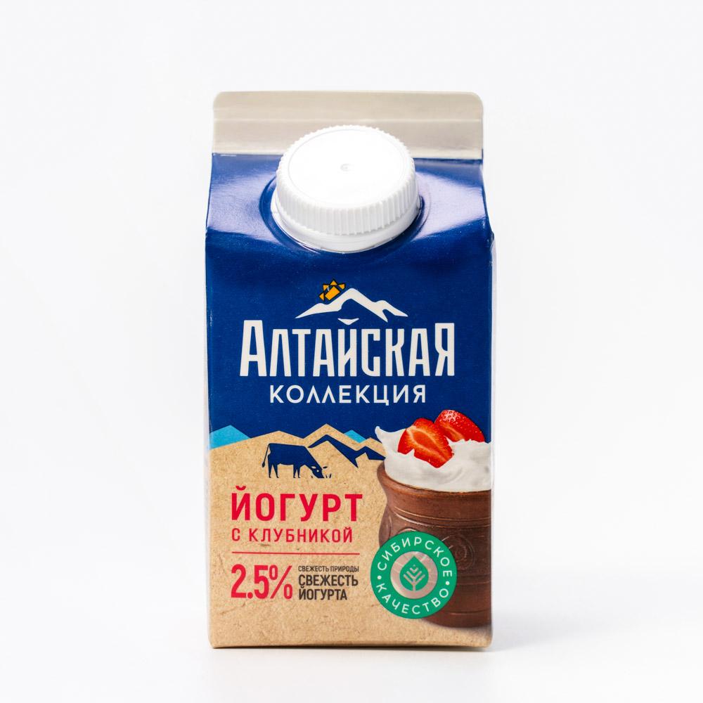 

Йогурт Алтайская коллекция с клубникой 2,5% 450 г