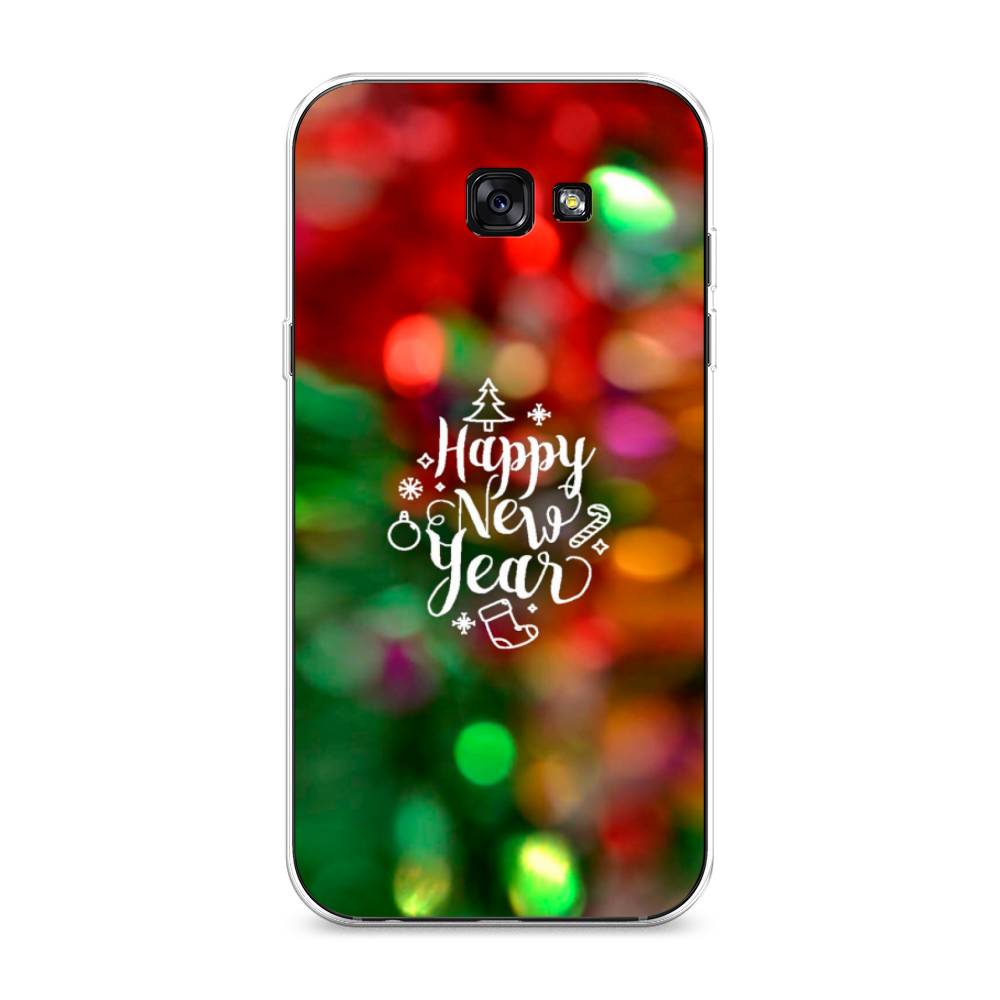 

Чехол на Samsung Galaxy A7 2017 "Новый Год на елке", Зеленый;красный;желтый, 20950-5