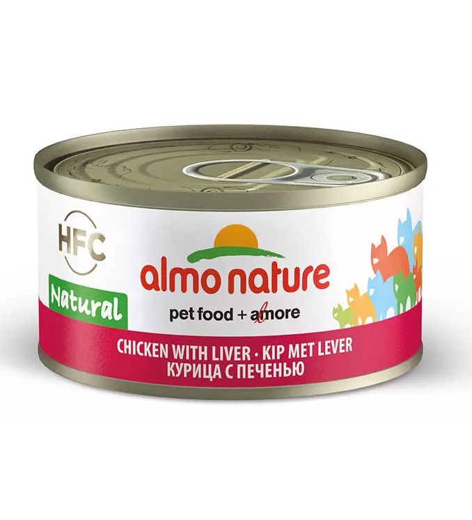 Консервы для кошек Almo Nature HFC Legend Adult, курица и печень, 70г