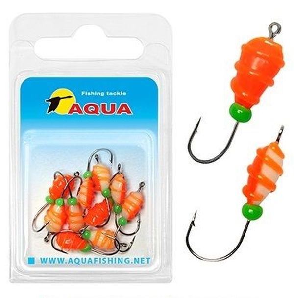 

Мормышка фосфорная №07 P, 2 упк по 10 шт 0,14g (0.31 / Orange / 20 /, Оранжевый, №07 P