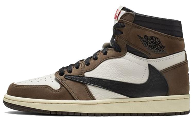 

Кеды унисекс Jordan Travis Scott x Air Jordan 1 High Og Ts Sp коричневые 42.5 EU, Коричневый, Travis Scott x Air Jordan 1 High Og Ts Sp