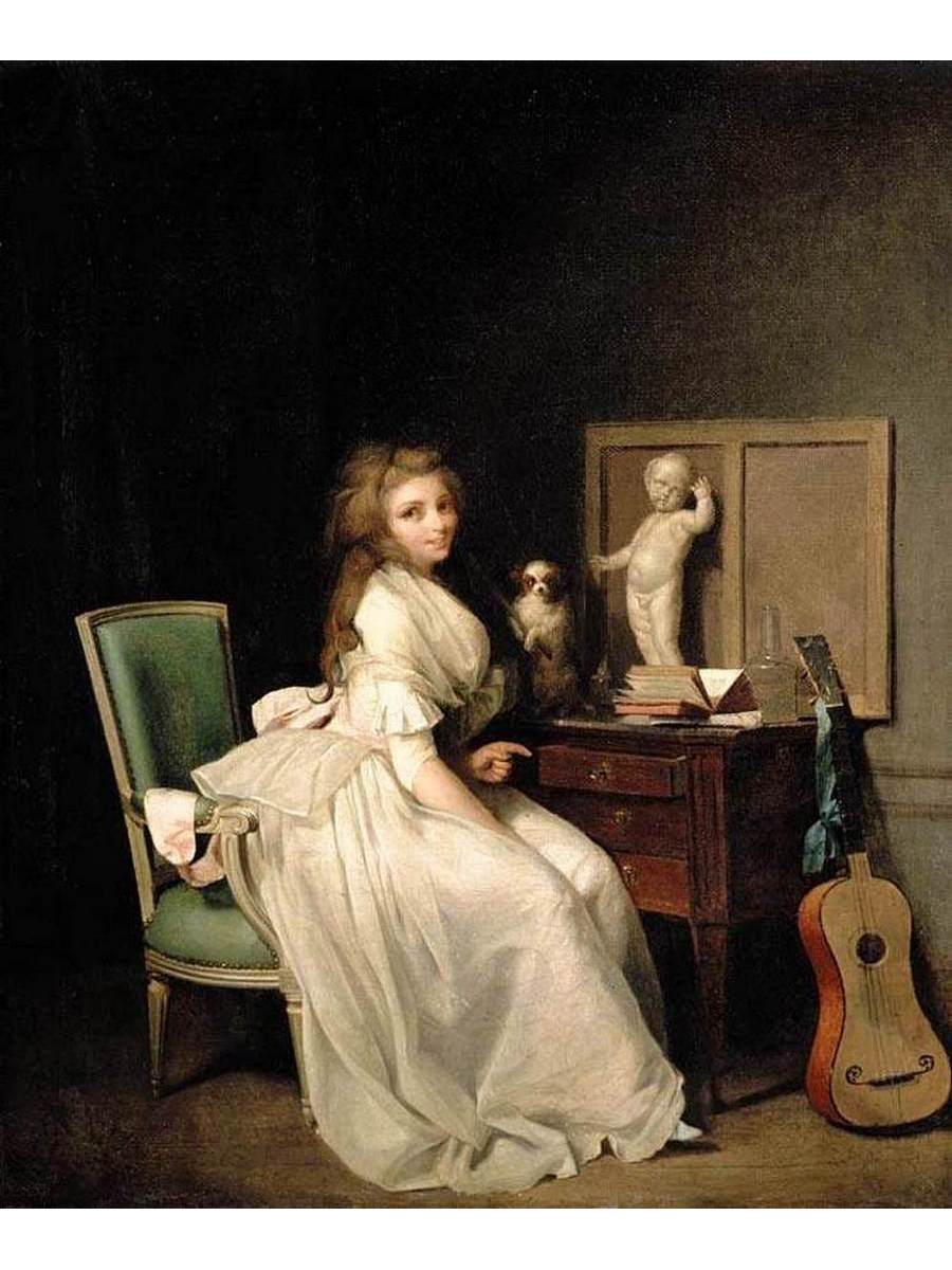 

Постер DRABS A3 Буальи Луи-Леопольд A Lady Seated at Her Desk