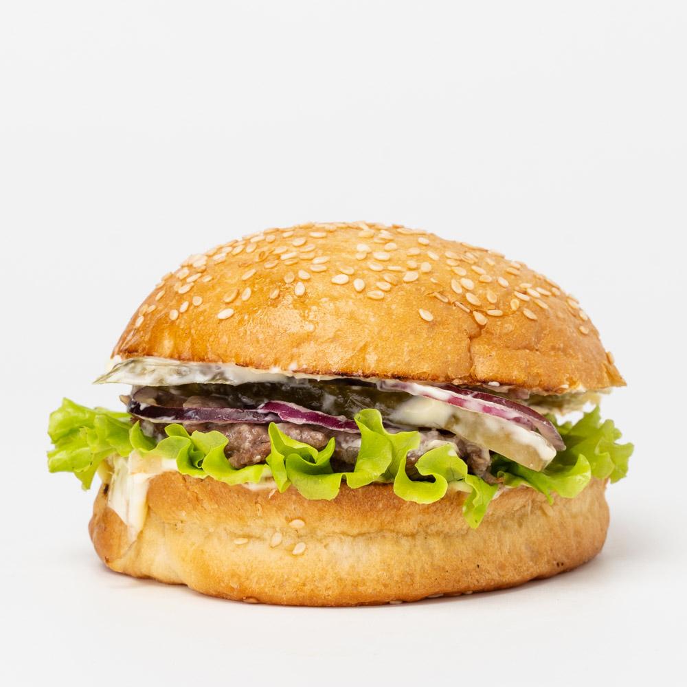 фото Гамбургер еда звездный, с домашней котлетой, 160 г