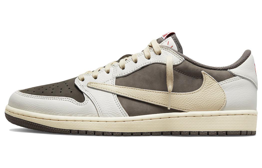 

Кеды Jordan Travis Scott x Air Jordan 1 Low OG SP Sail and Ridgerock 3.0 бежевые 40.5 EU, Бежевый, Travis Scott x Air Jordan 1 Low OG SP Sail and Ridgerock 3.0