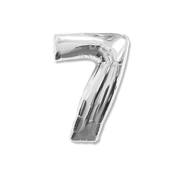 

Воздушный шар Flexmetal Цифра 7 серебро 101,6 см