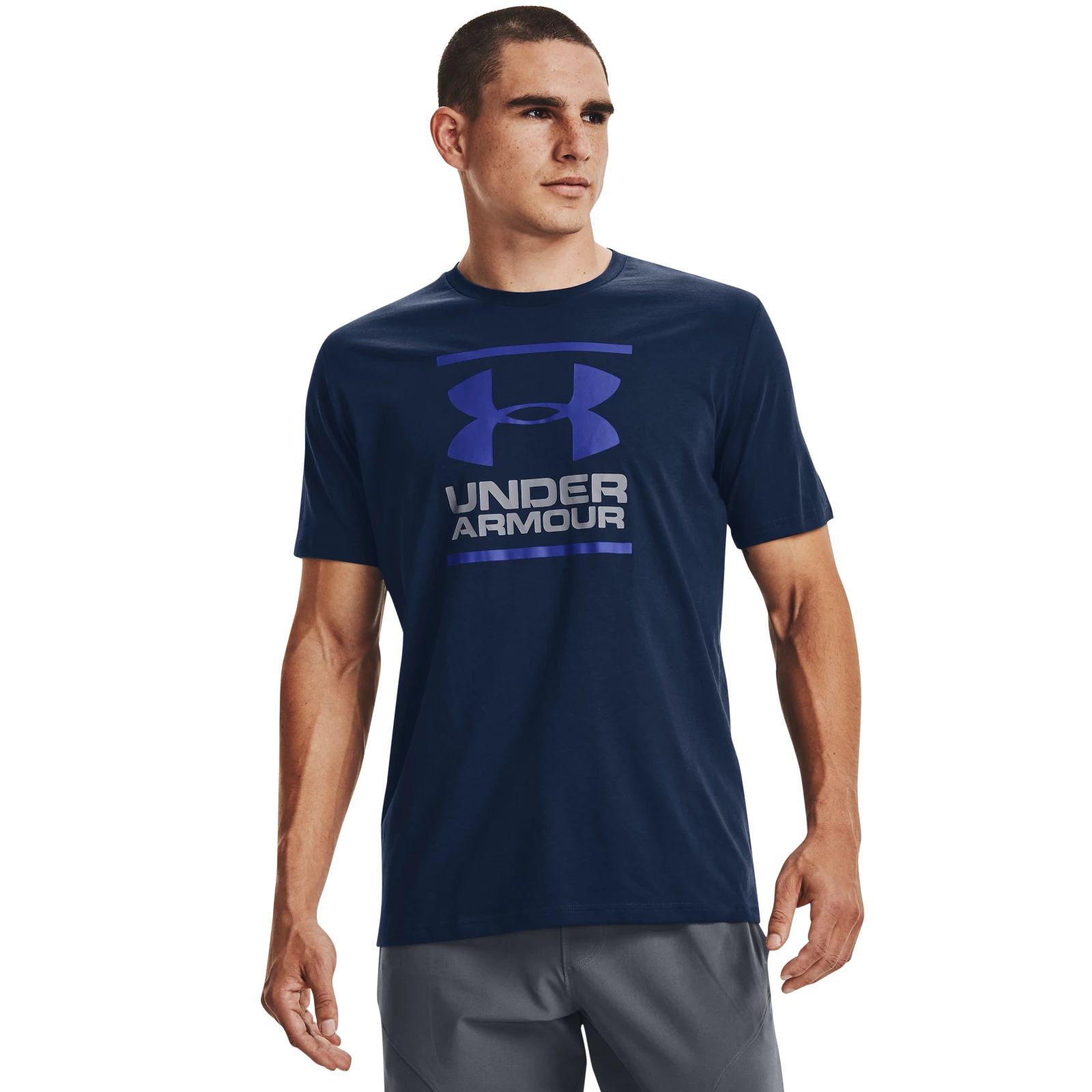 фото Футболка мужская under armour 1326849-408 синяя 4xl