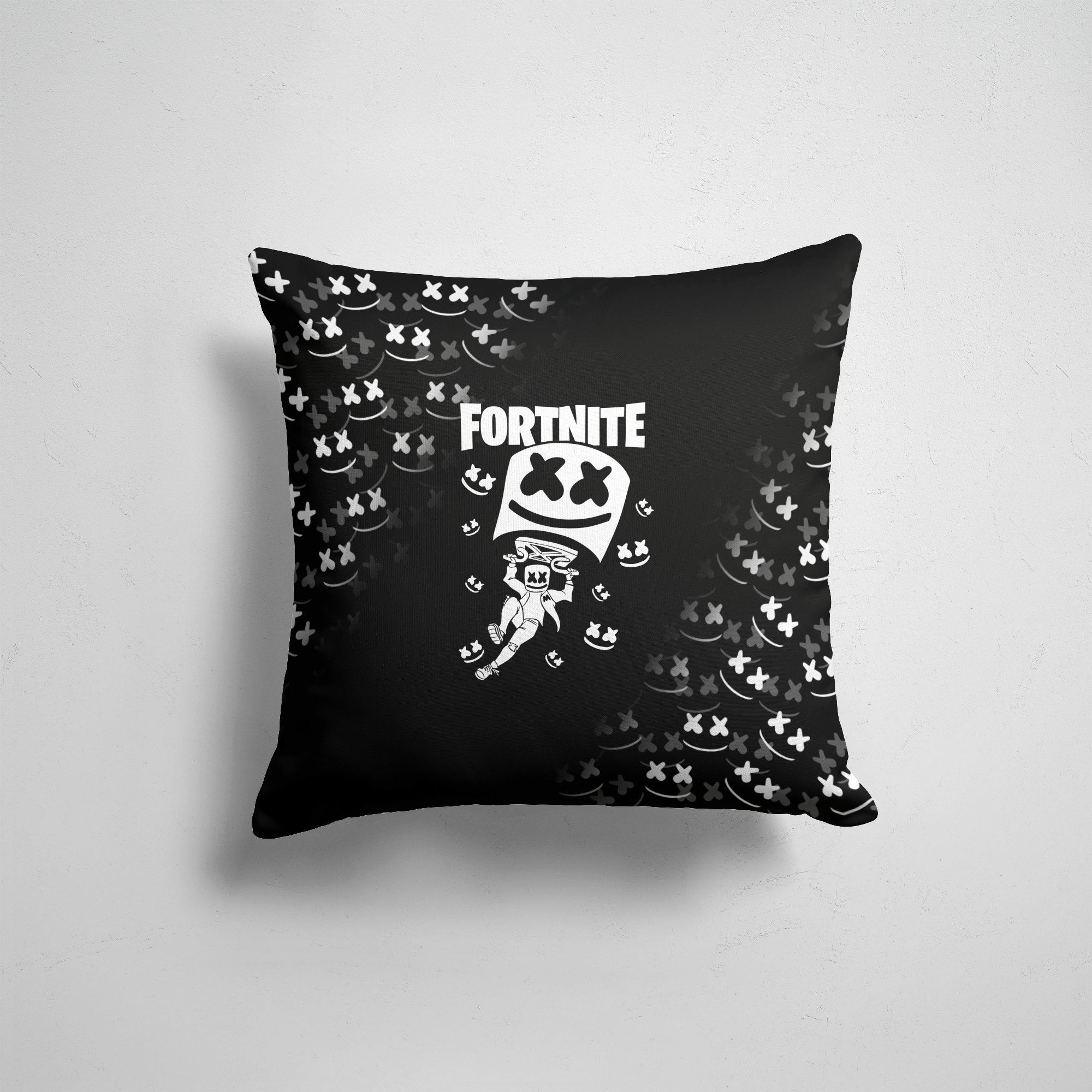 

Подушка декоративная 45х45см Геймерам Fortnite x MARSHMELLO, Разноцветный