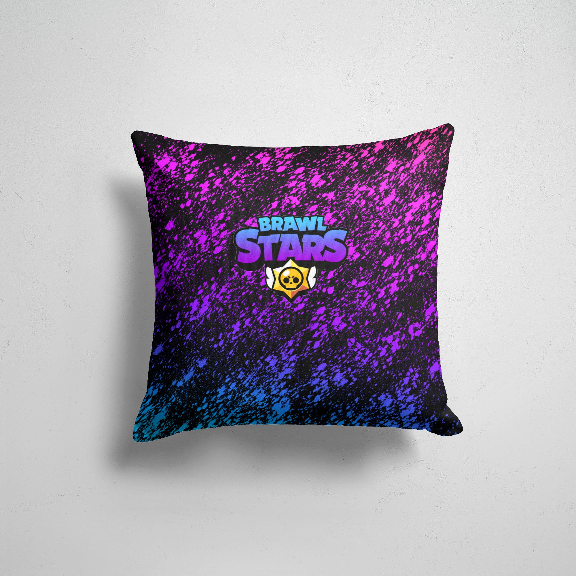 

Подушка декоративная 45х45см Геймерам Brawl Stars, Разноцветный
