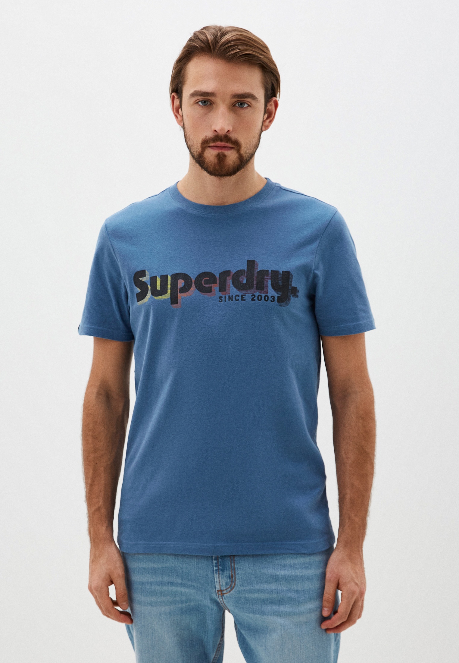 Футболка мужская Superdry M1011756A синяя M