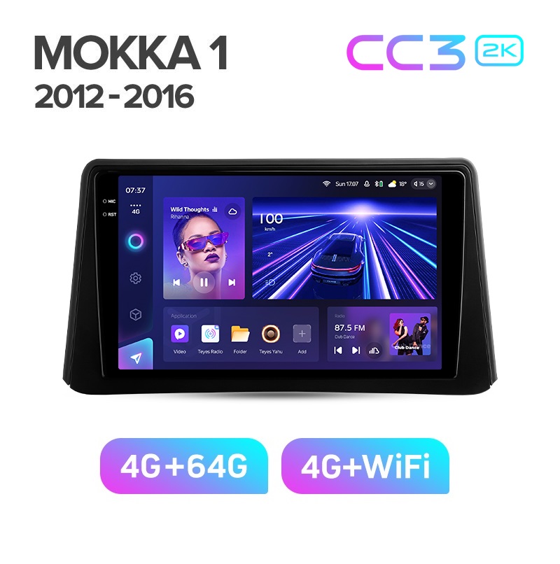 Магнитола TEYES OPEL MOKKA 2012-2016 г CC3 2K 464ГБ 3689000₽