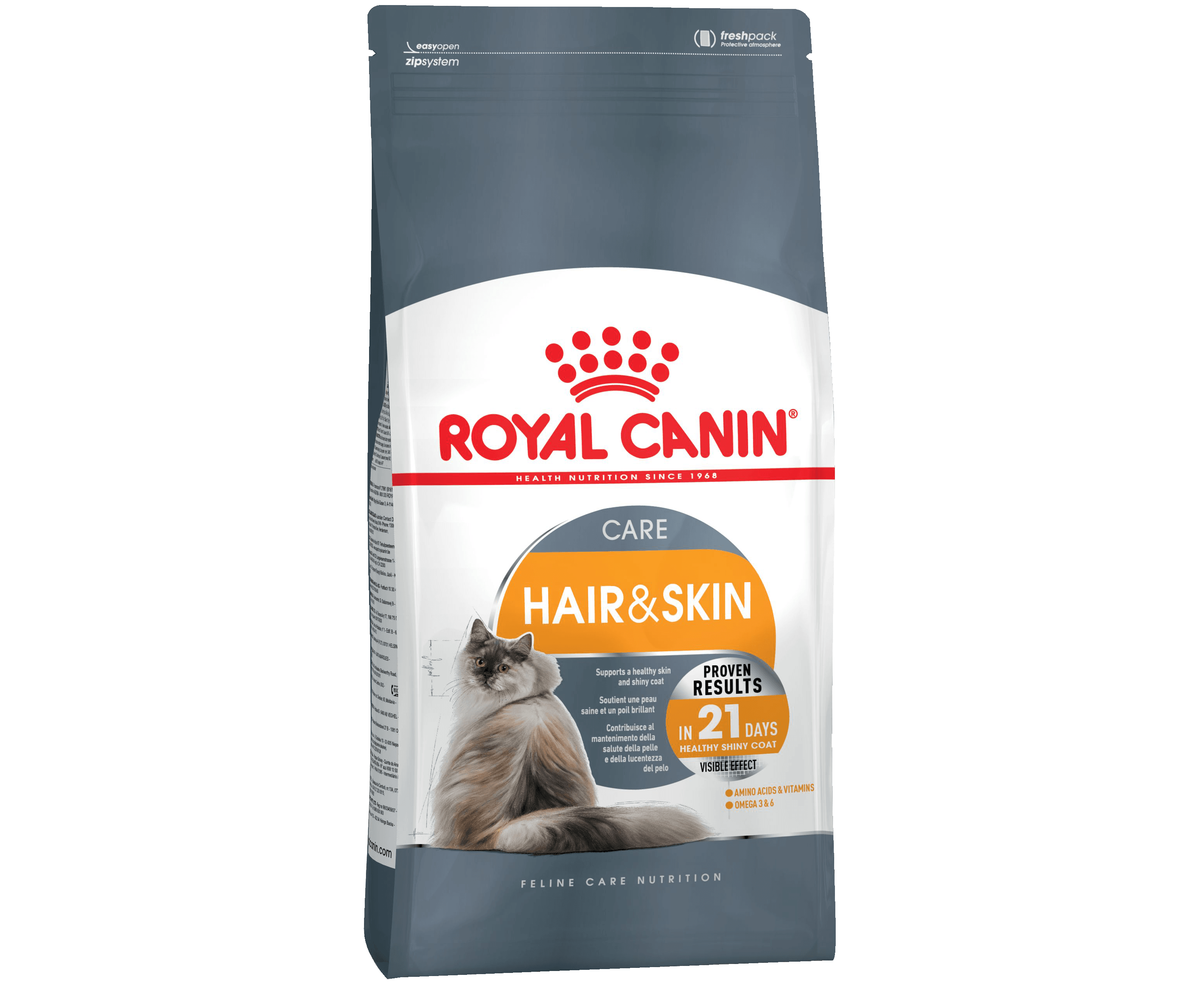 

Сухой корм для кошек ROYAL CANIN HAIR & SKIN CARE, при аллергии 2 шт по 2 кг