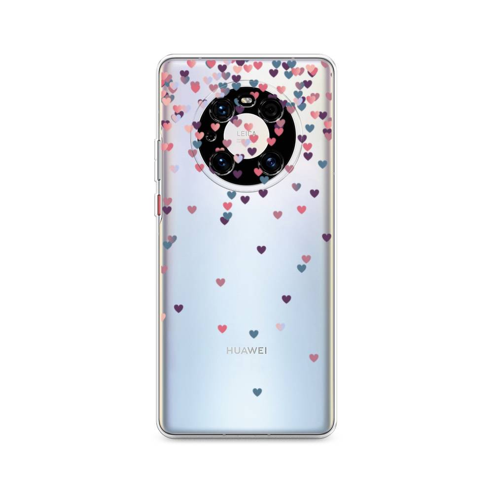 

Чехол на Huawei Mate 40 Pro "Посыпка сердечки", Розовый;фиолетовый, 6104450-3