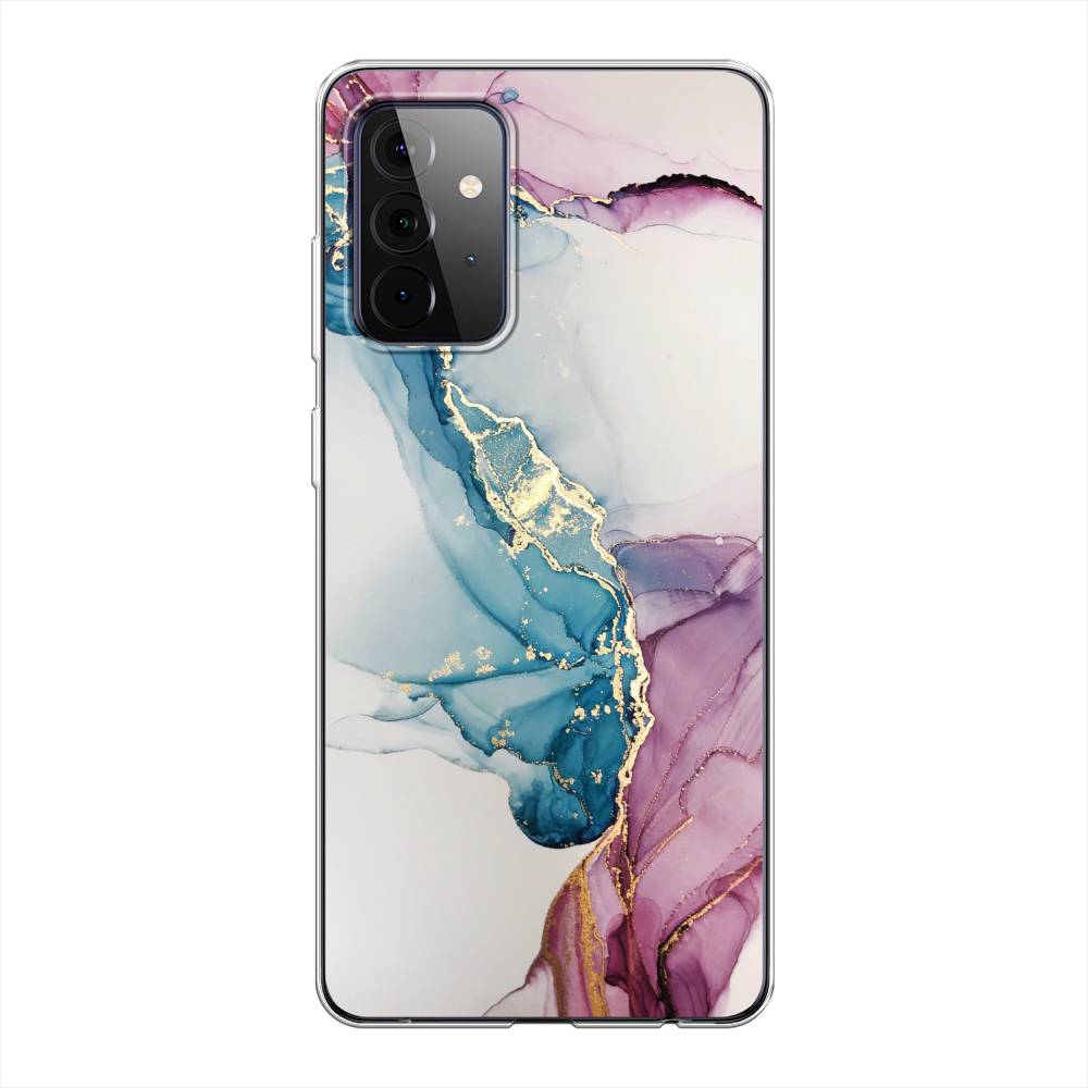

Чехол на Samsung Galaxy A72 "Розовые разводы рисунок", 2101950-3