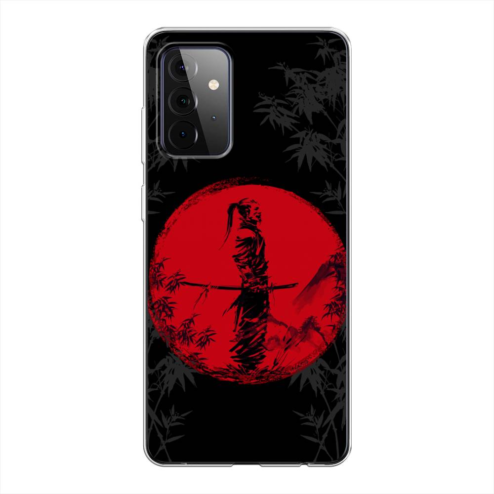 

Чехол на Samsung Galaxy A72 "Самурай на красном фоне", Черный;красный;серый, 2101950-4