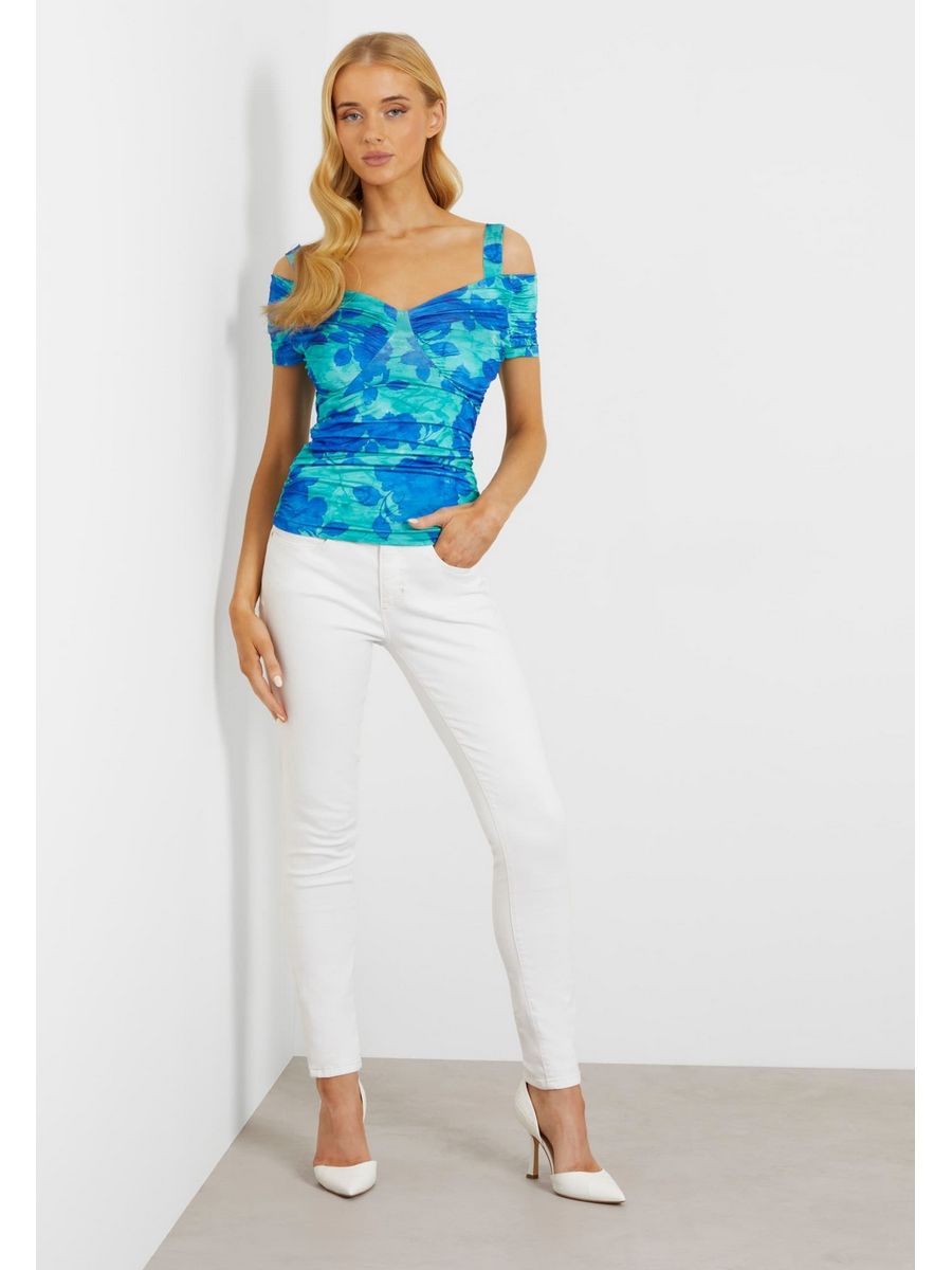 

Джинсы женские Guess GU121N18F белые 27/29, Белый, GU121N18F