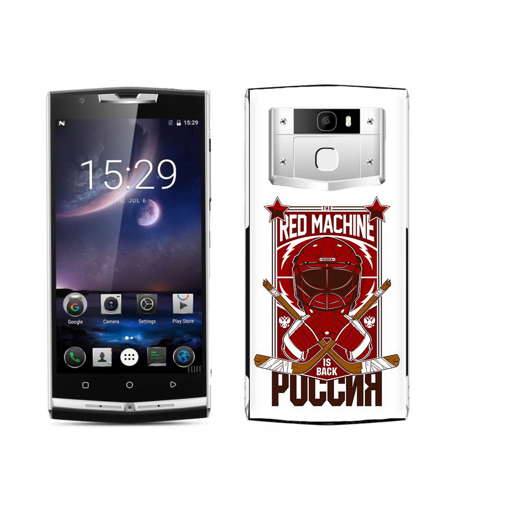 

Чехол MyPads Tocco для Oukitel K15 Plus хоккей россия, Прозрачный, Tocco