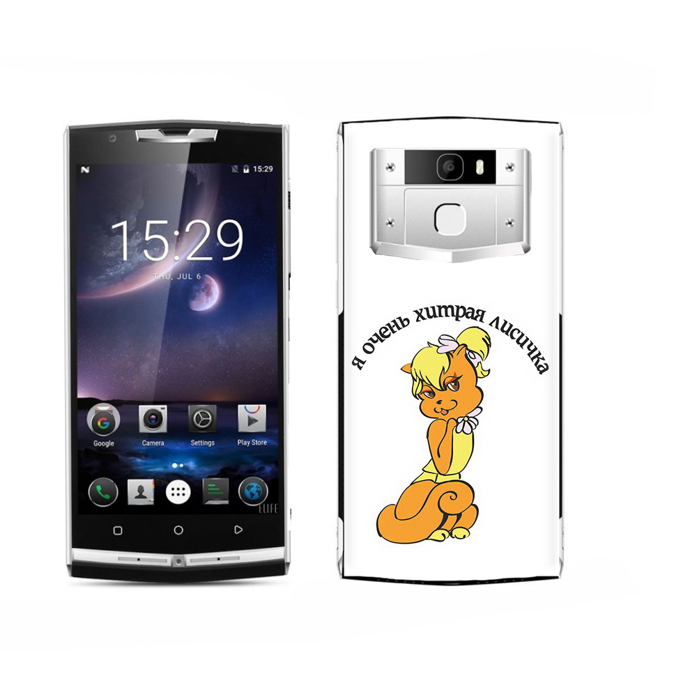 

Чехол MyPads Tocco для Oukitel K15 Plus хитрая лиса, Прозрачный, Tocco