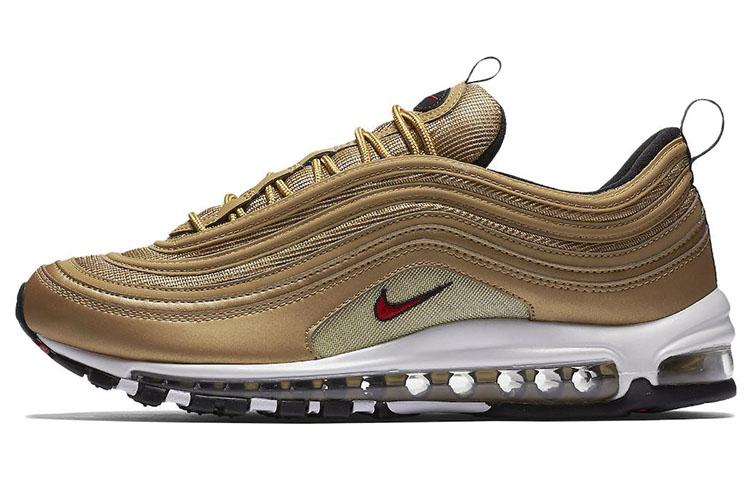 

Кроссовки унисекс Nike Air Max 97 Gold Bullet 2023 золотистые 41 EU, Золотистый, Air Max 97 Gold Bullet 2023