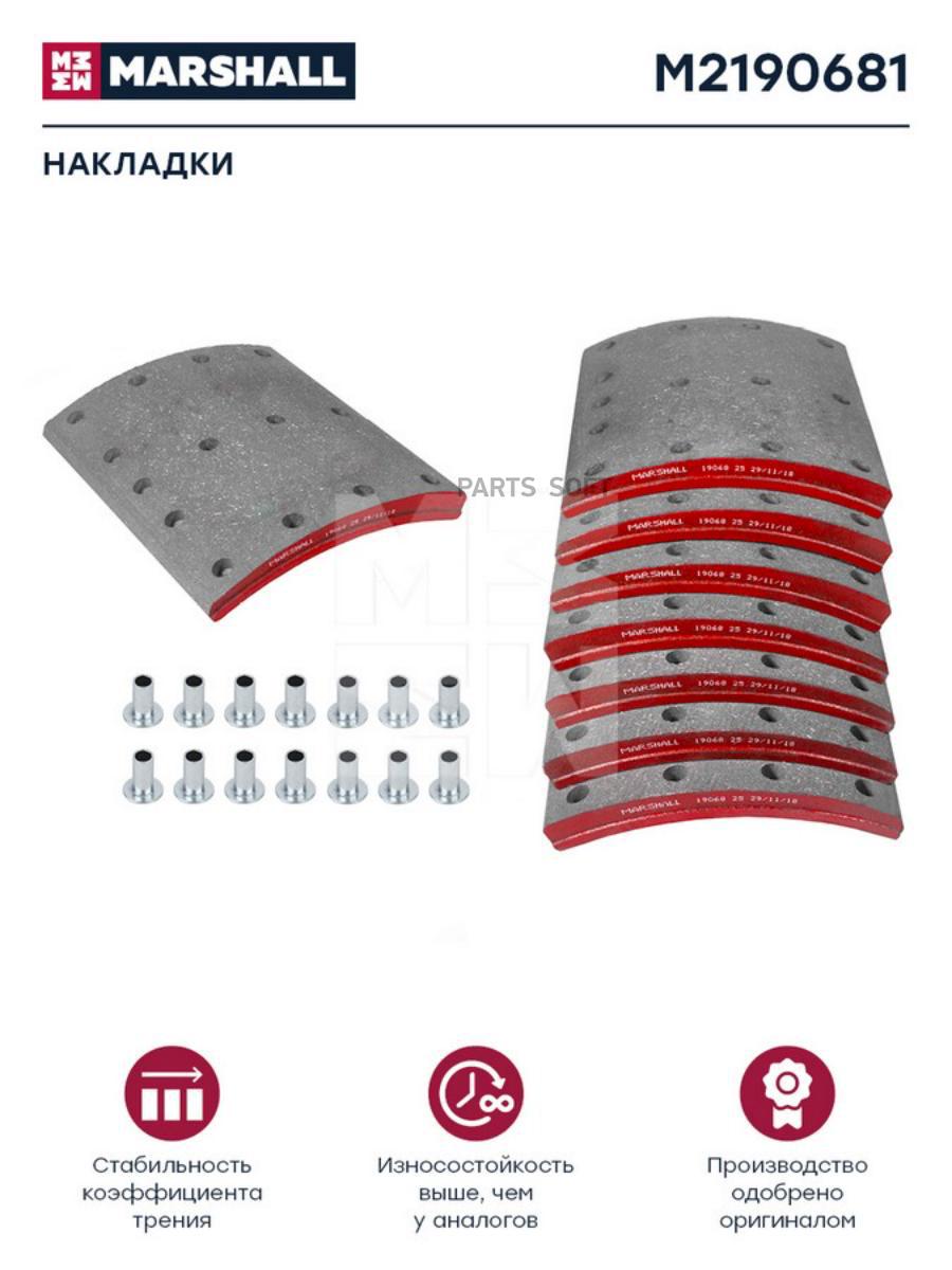 

Накладки торм. компл. HCV