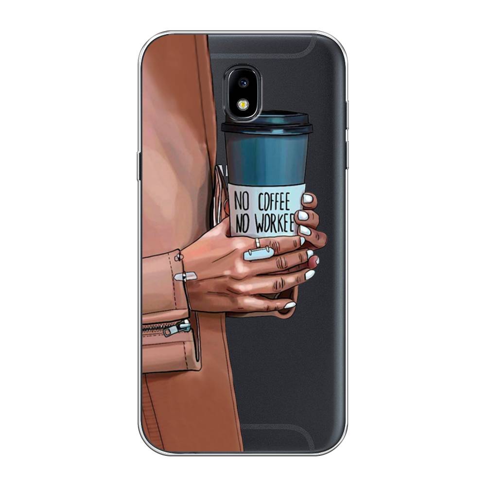 

Чехол Awog на Samsung Galaxy J5 2017 / Самсунг J5 2017 "No coffee", Коричневый;серый, 22850-7