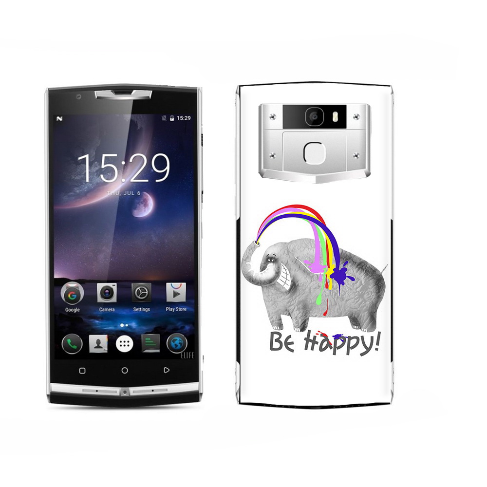 

Чехол MyPads Tocco для Oukitel K15 Plus счастливый слон, Прозрачный, Tocco