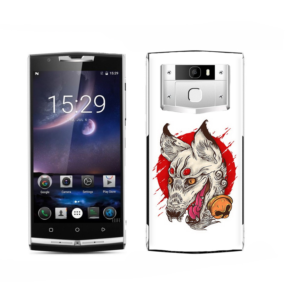 

Чехол MyPads Tocco для Oukitel K15 Plus страшная собака, Прозрачный, Tocco