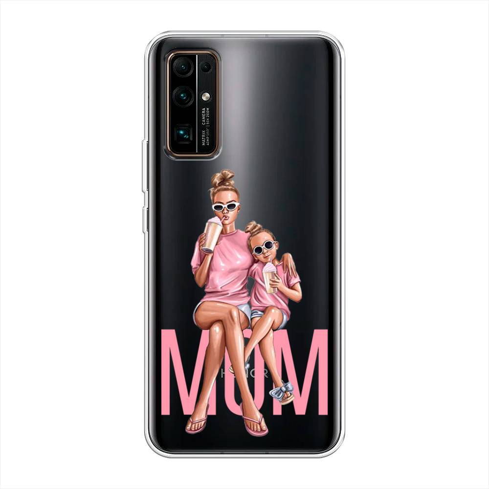 

Чехол Awog на Honor 30 "Lovely mom", Синий;бежевый;розовый, 612150-7