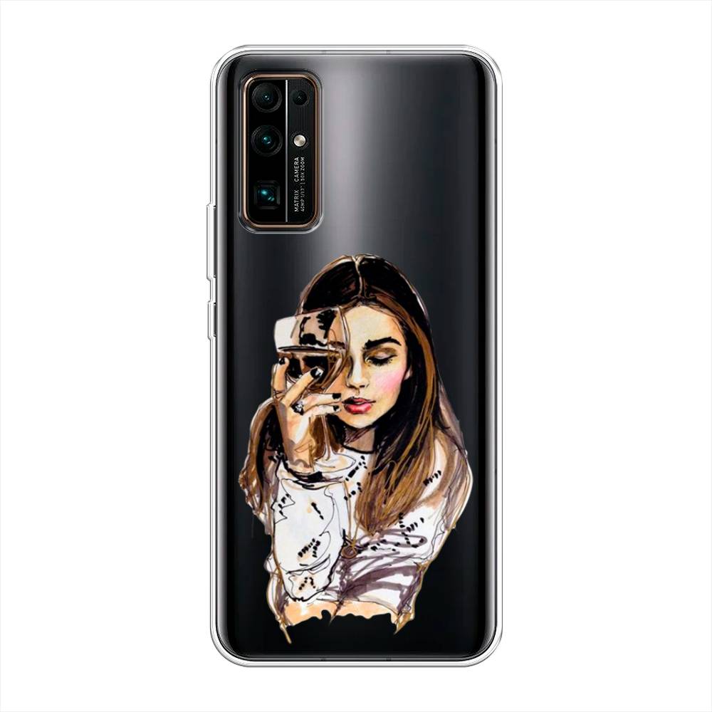 

Чехол Awog на Honor 30 "Девушка с бокалом", Коричневый;прозрачный;бежевый, 612150-7