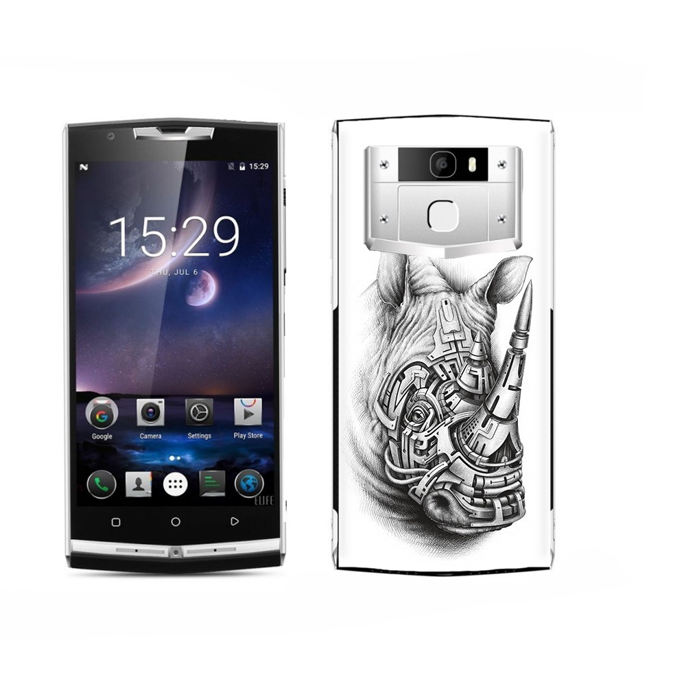 

Чехол MyPads Tocco для Oukitel K15 Plus стальной носорог, Прозрачный, Tocco
