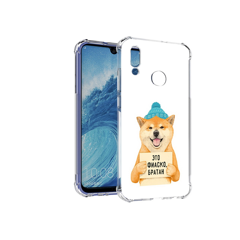 

Чехол MyPads Tocco для Huawei P Smart (2019) фиаско, Прозрачный, Tocco
