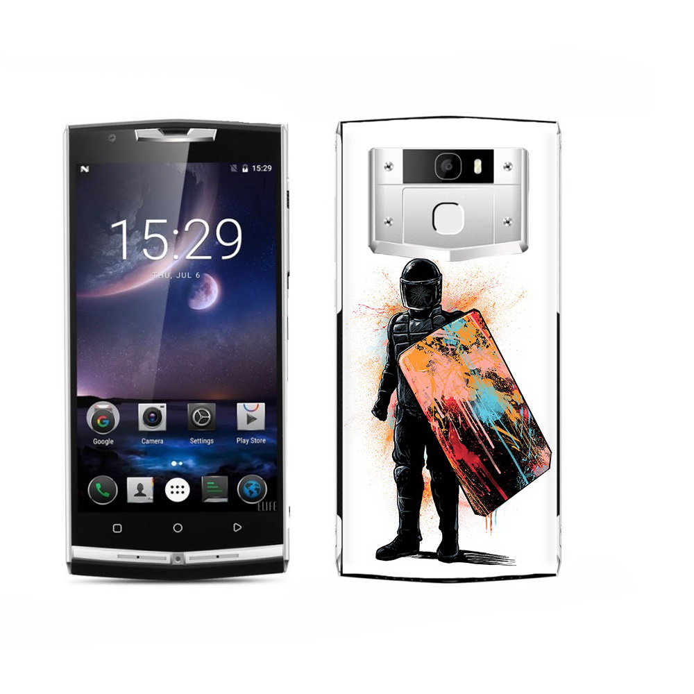

Чехол MyPads Tocco для Oukitel K15 Plus солдат с красочным щитом, Прозрачный, Tocco