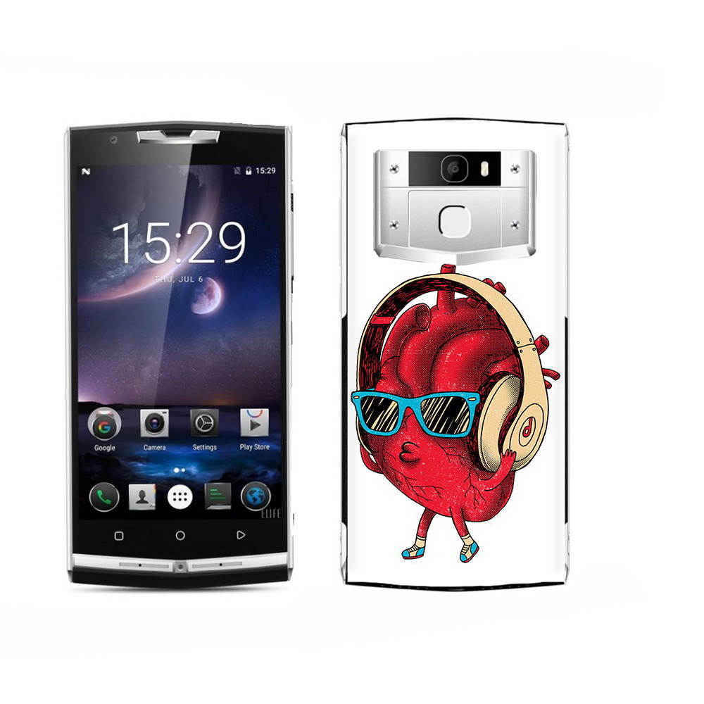 

Чехол MyPads Tocco для Oukitel K15 Plus слушай сердце, Прозрачный, Tocco