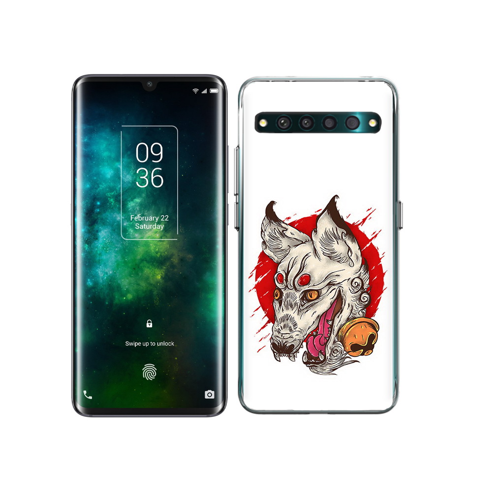 

Чехол MyPads Tocco для TCL 10 Pro страшная собака, Прозрачный, Tocco