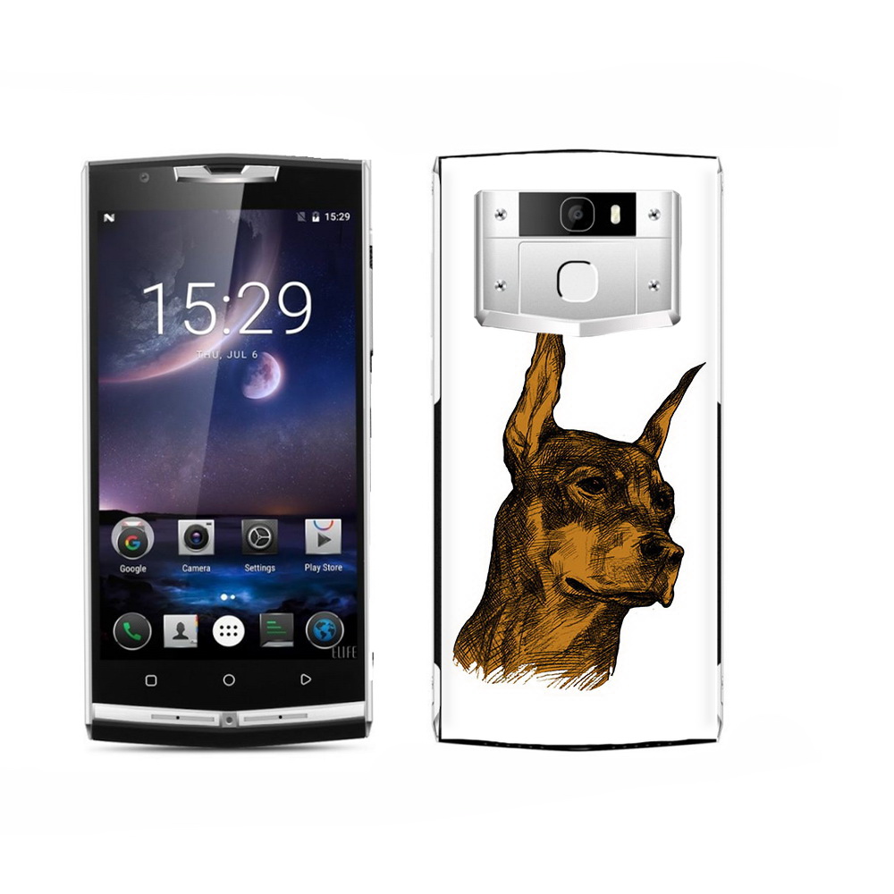 

Чехол MyPads Tocco для Oukitel K15 Plus скетч доберман, Прозрачный, Tocco