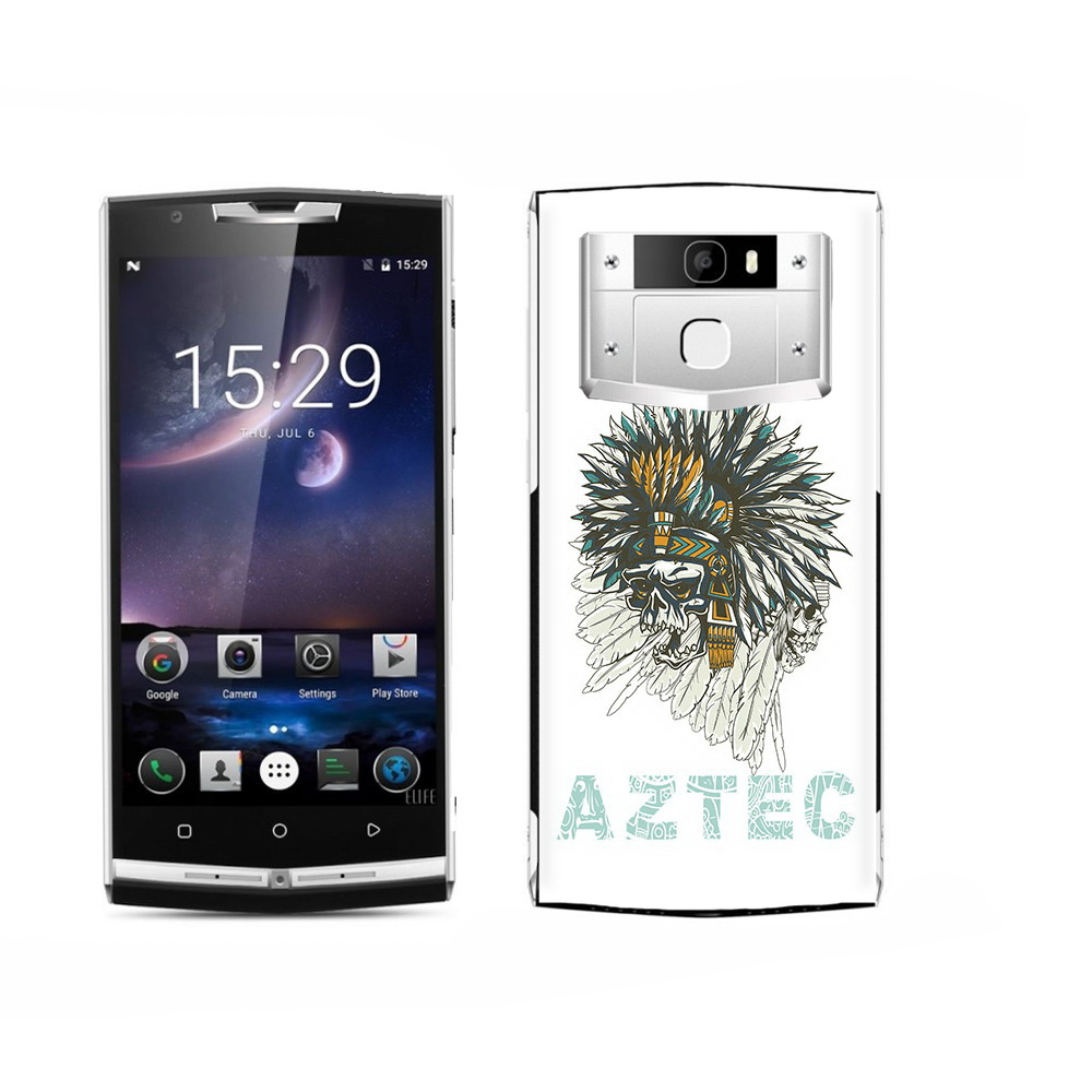 

Чехол MyPads Tocco для Oukitel K15 Plus скелет индеец, Прозрачный, Tocco