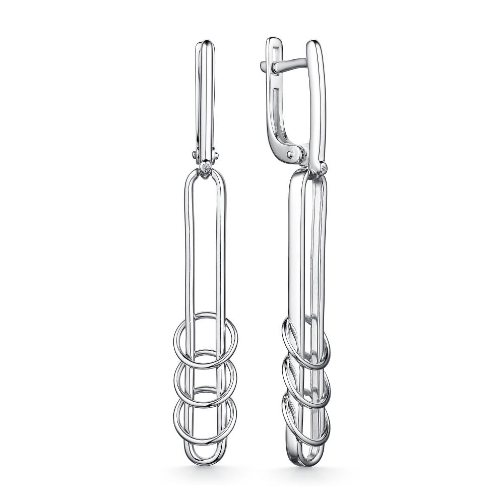 

Серьги из серебра с бриллиантом АЛЬКОР 02-2235_000Б-00, 02-2235_000Б-00