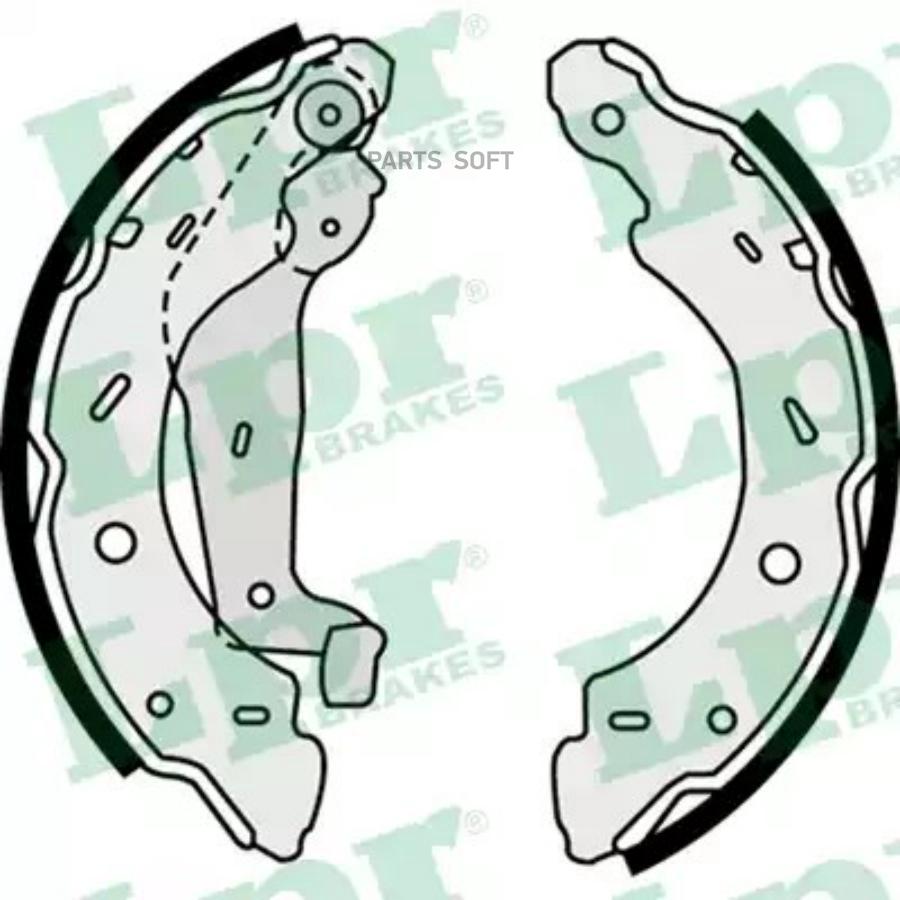 

Тормозные колодки Lpr барабанные для Smart Cabrio 450 00-04, Fortwo 450 04-07 07750