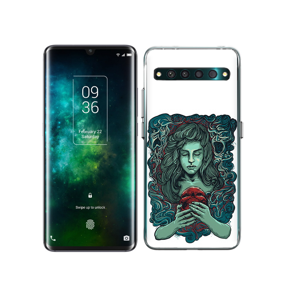 

Чехол MyPads Tocco для TCL 10 Pro спящая девушка, Прозрачный, Tocco