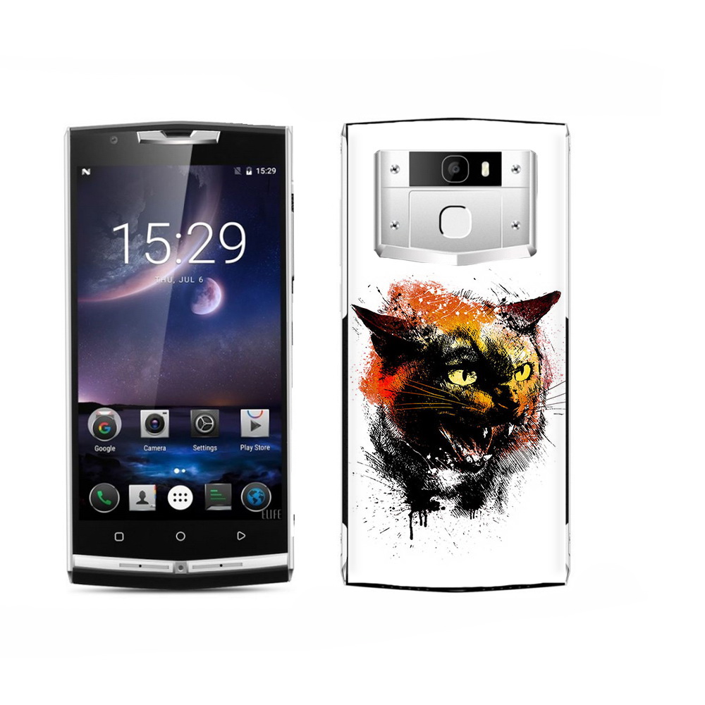 

Чехол MyPads Tocco для Oukitel K15 Plus сиамский кот, Прозрачный, Tocco