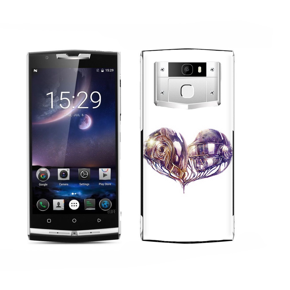 

Чехол MyPads Tocco для Oukitel K15 Plus сердце абстракция, Прозрачный, Tocco